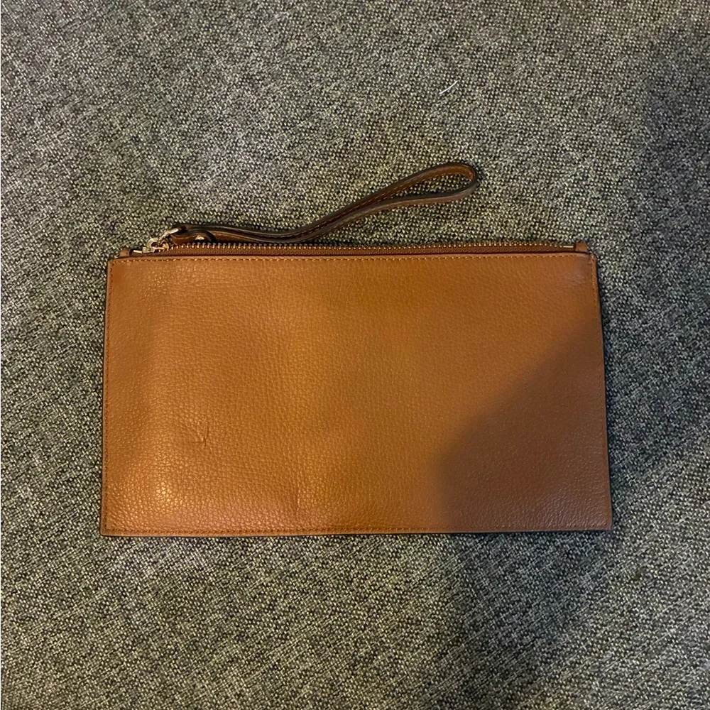 Michael Kors Tan Wristlet with Gold Accents - Picture 2 of 4